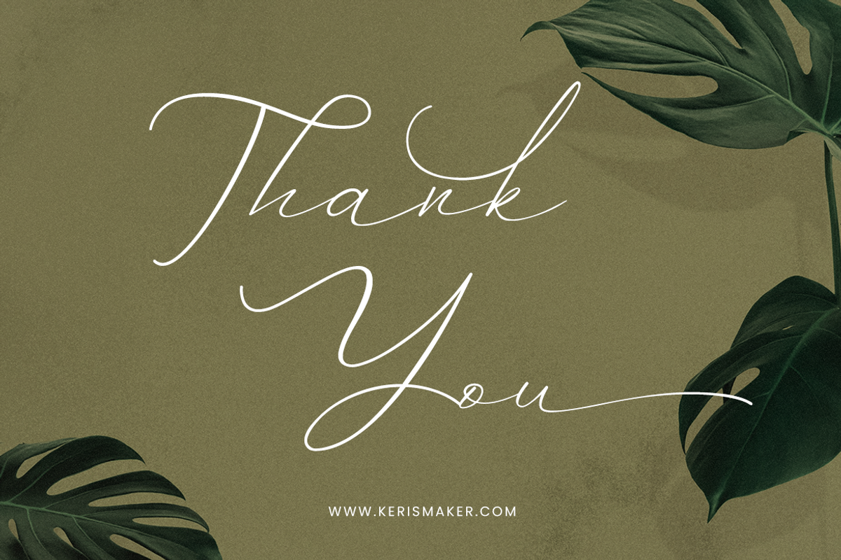 Palmegria, a Script Font by kerismaker (Photo 10 of 10)