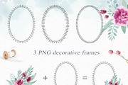 Watercolor floral marsala, an Illustration by BrushArtDesigns (Thumbnail 4 of 10)