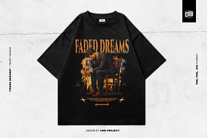FADED DREAMS - T-Shirt Design