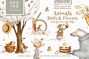 Four Seasons Animals Bundle, an Animal Illustration by TL Design (Thumbnail 3 of 27)