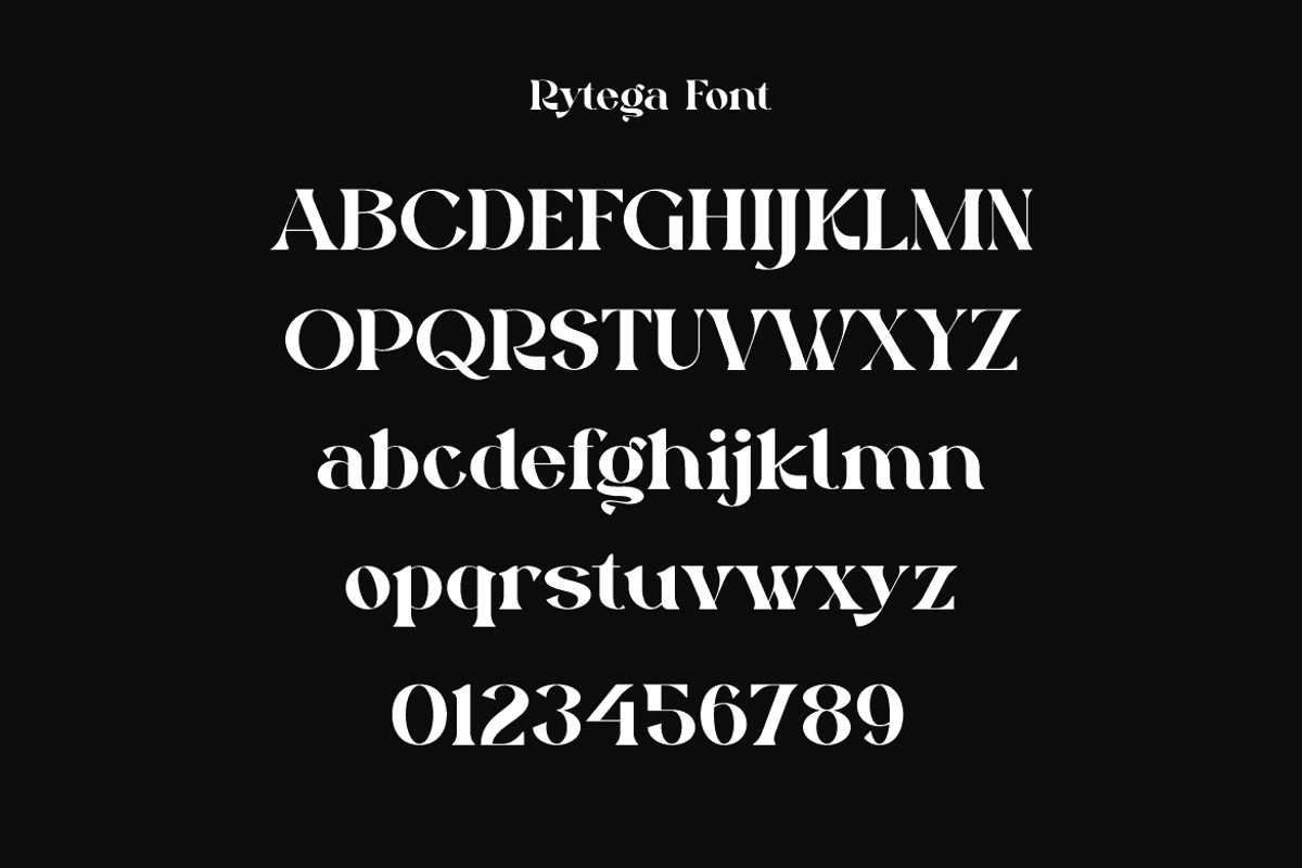 Rytega - Luxury Retro Font, a Serif Font by Iqsiart Studio (Photo 11 of 15)