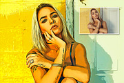 Splendid Oil Paint Cartoon Maker, an Action Add-On by U_Design (Thumbnail 8 of 14)