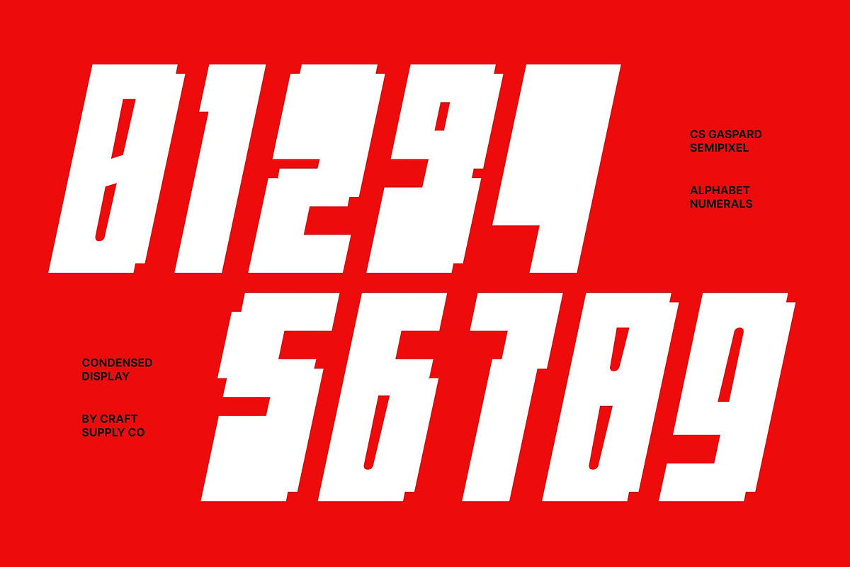CS Gaspard Semipixel, a Sans Serif Font by Craft Supply Co. (Photo 6 of 8)