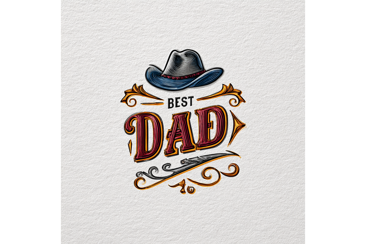 Prompt Best Dad Pop Art Sublimation, a Decorative Illustration by Creative design (Photo 7 of 7)