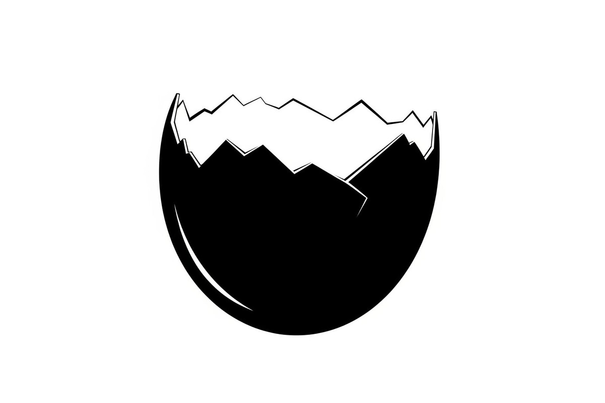 50 Cracked Egg Shell Silhouette, an Illustration by musafir_fashion (Photo 49 of 55)