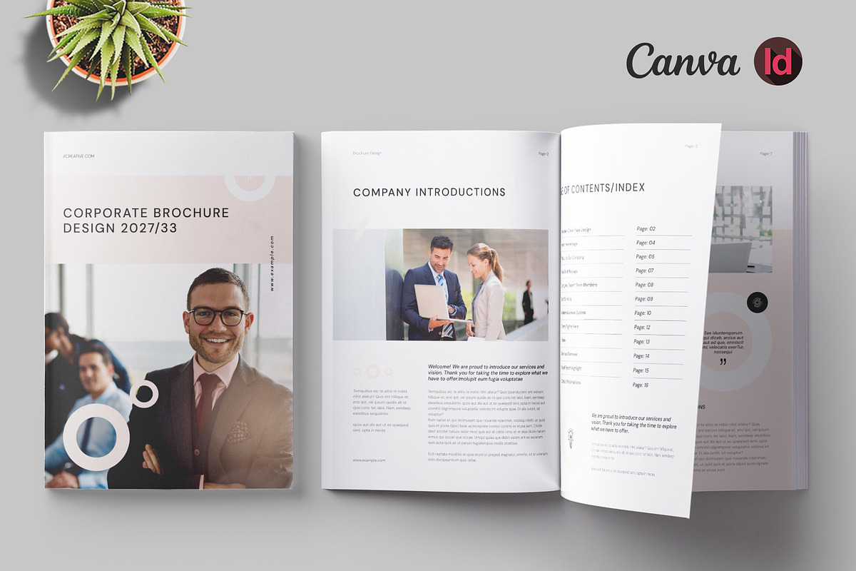 Corporate Brochure | Canva, a Brochure Template by Pixelpick (Photo 1 of 9)