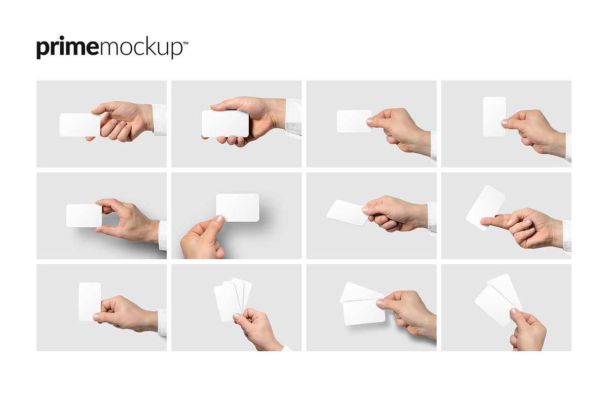 Rounded Corner Business Card Mockup, a Print Template by PrimeMockup (Photo 11 of 12)