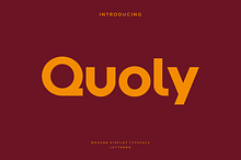 Quoly - Modern Display Typeface