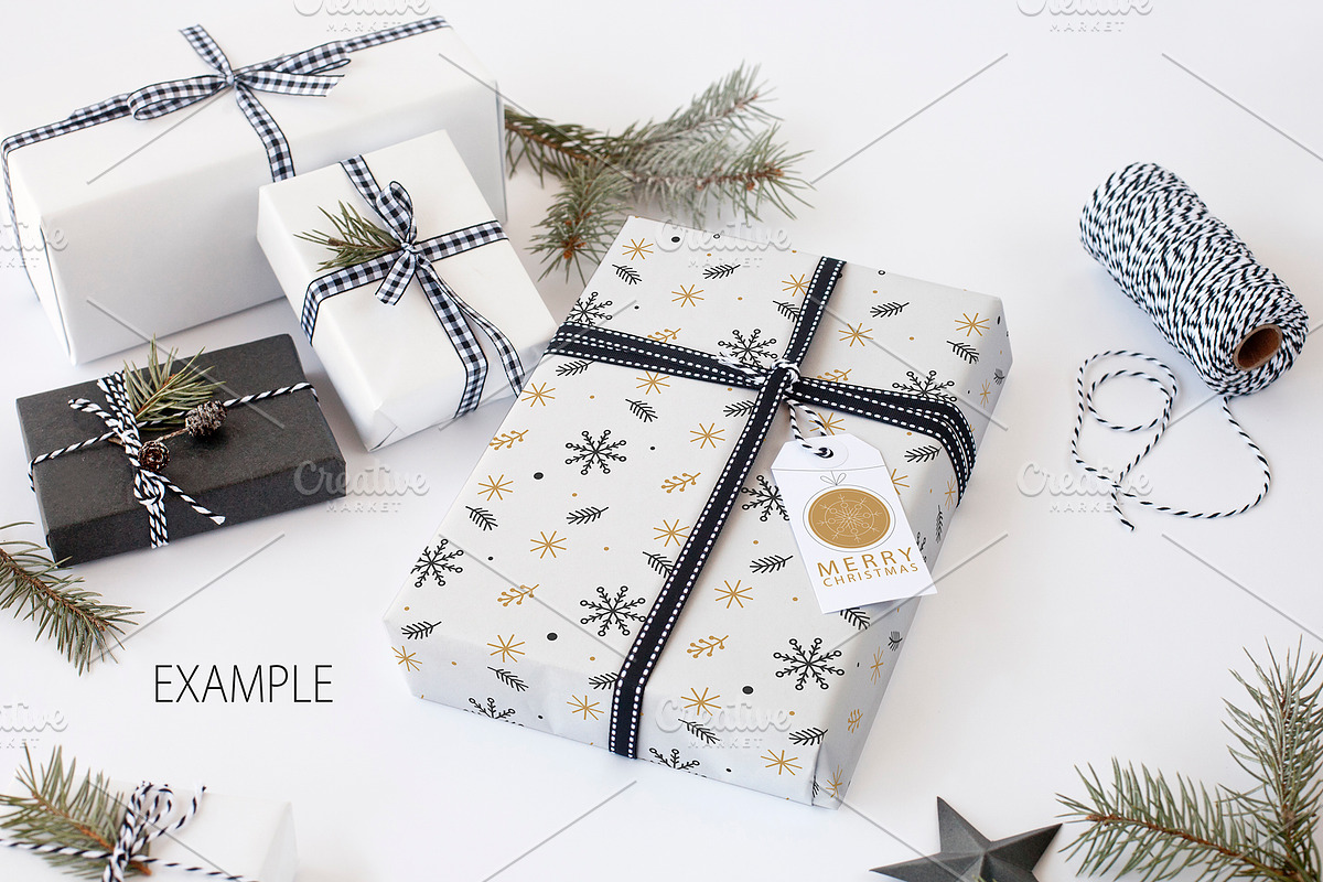 Christmas Scandinavian Mockup Bundle, a Print Template by Yuri-U (Photo 11 of 32)