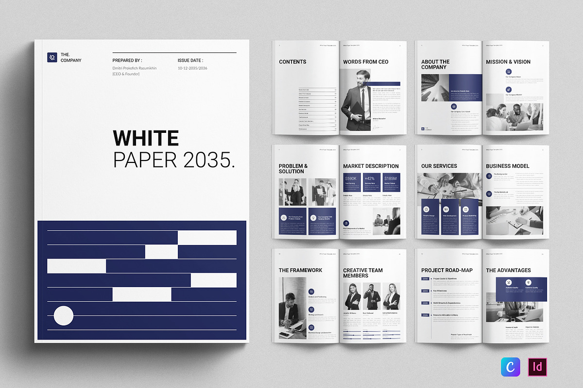 White Paper Template, a Brochure Template by E-Type (Photo 1 of 7)