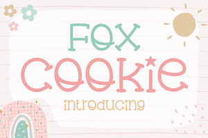 Fox Cookie Font, a Slab Serif Font by Fox7 By Rattana