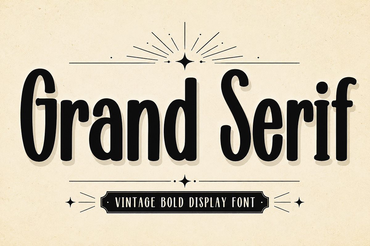 Grand Serif, a Script Font by Wow Magic (Photo 1 of 5)
