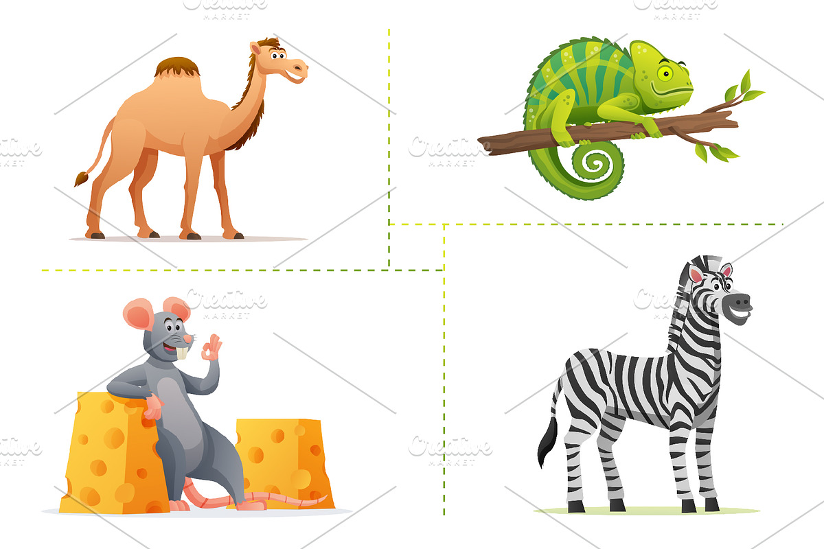 Cartoon Animals Collection, an Animal Illustration by YG Studio (Photo 8 of 15)