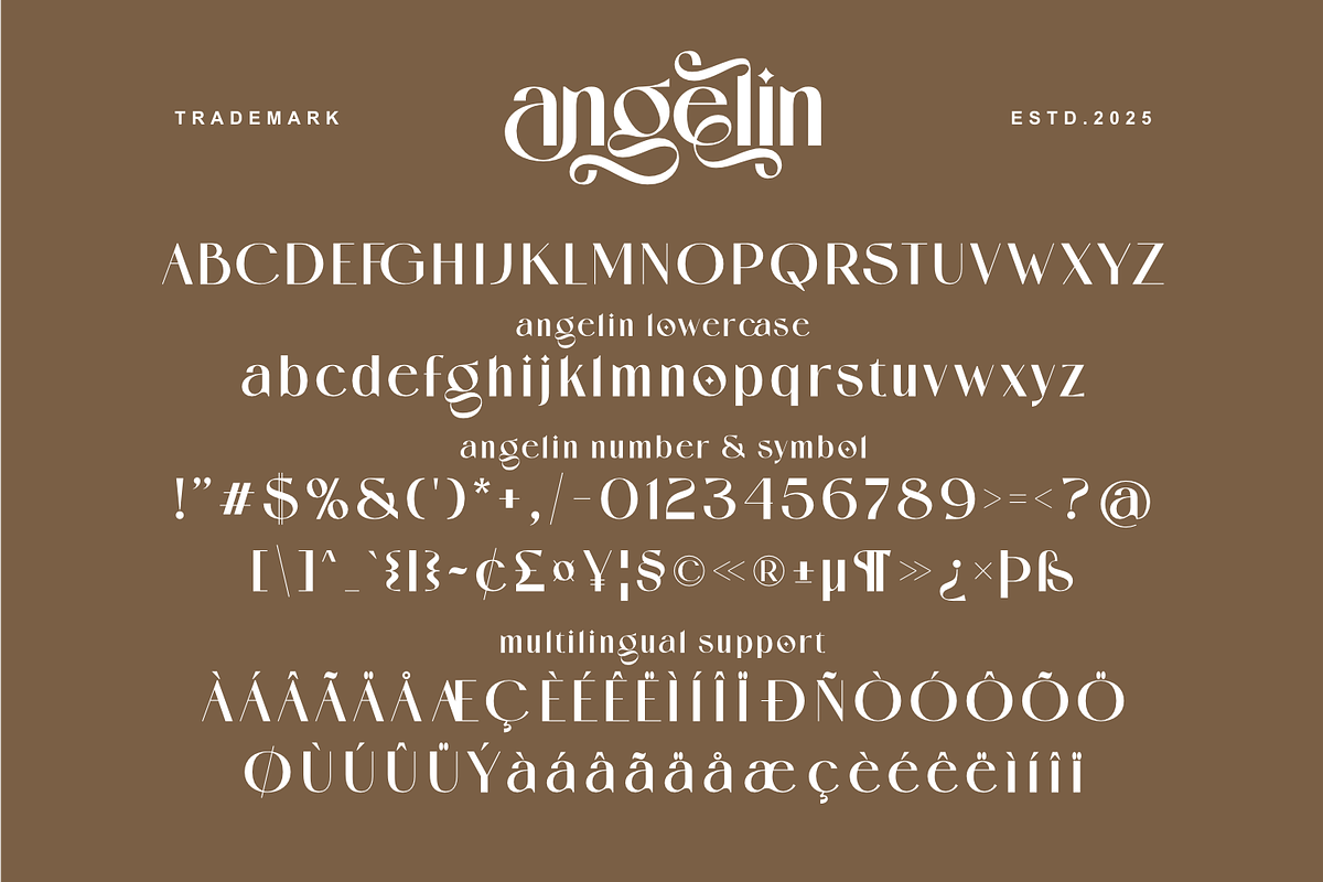 Angelin - Modern Sans Serif Font, a Sans Serif Font by Keithzo (Photo 8 of 9)
