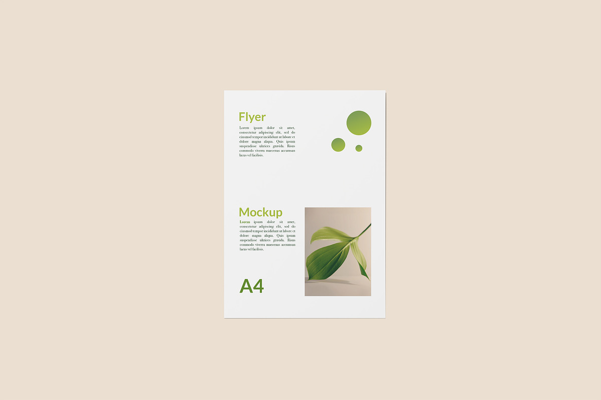A4 Flyer Mockup, a Print Template by Beside Std (Photo 3 of 8)