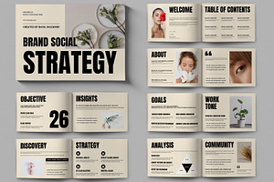 Brand Social Strategy Template, a Brochure Template by ContestDesign