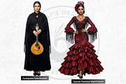 Traditional Folks World Cliparts, a Person Illustration by ThatsDesignArt (Thumbnail 15 of 17)