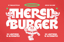 Thered Burger Retro Display Font