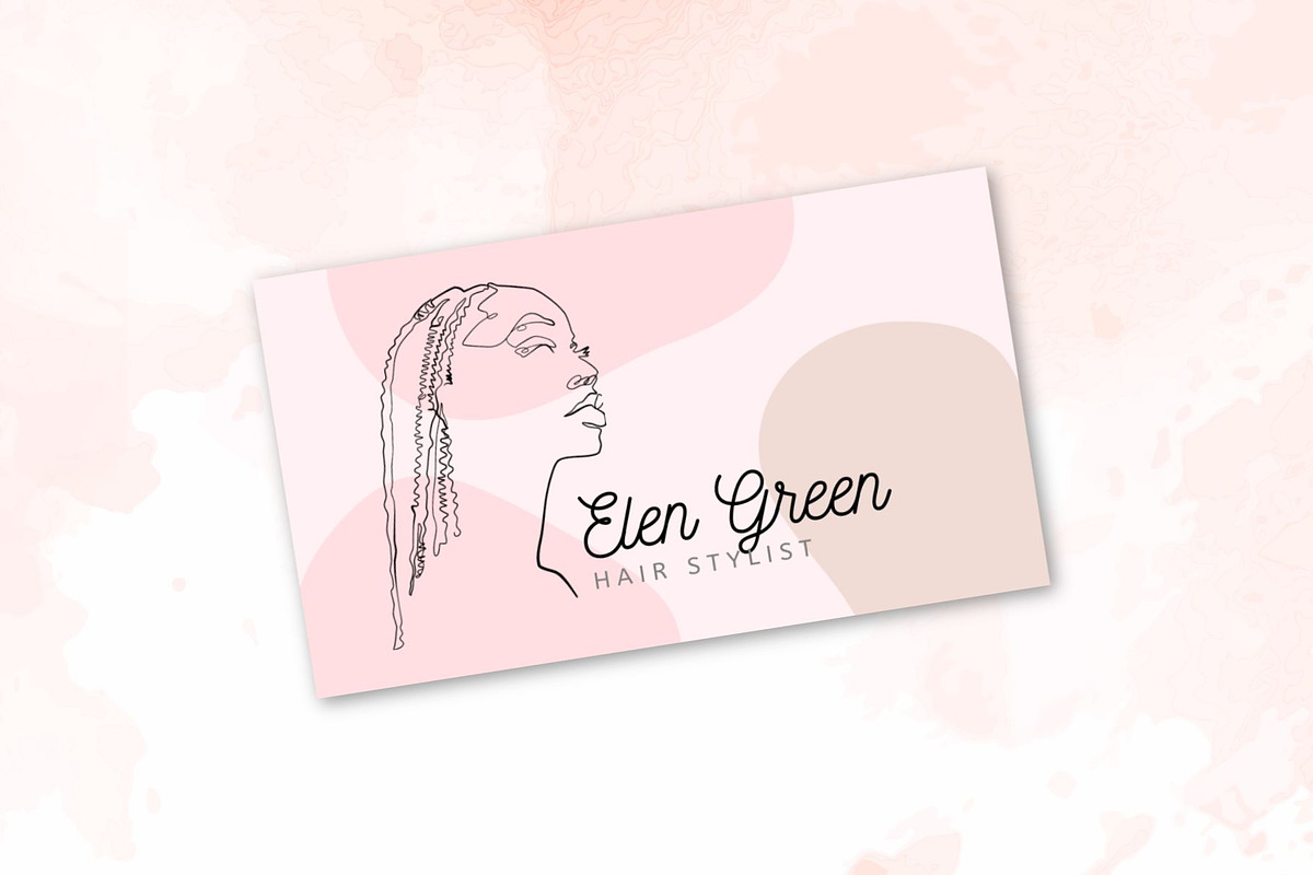 Afro Woman Lineart Hair and Beauty, a Person Illustration by esylvia (Photo 6 of 6)