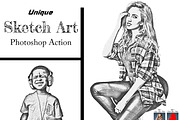 Faster Sketch Effect Ps Action, an Action Add-On by Studio Retouch (Thumbnail 32 of 34)