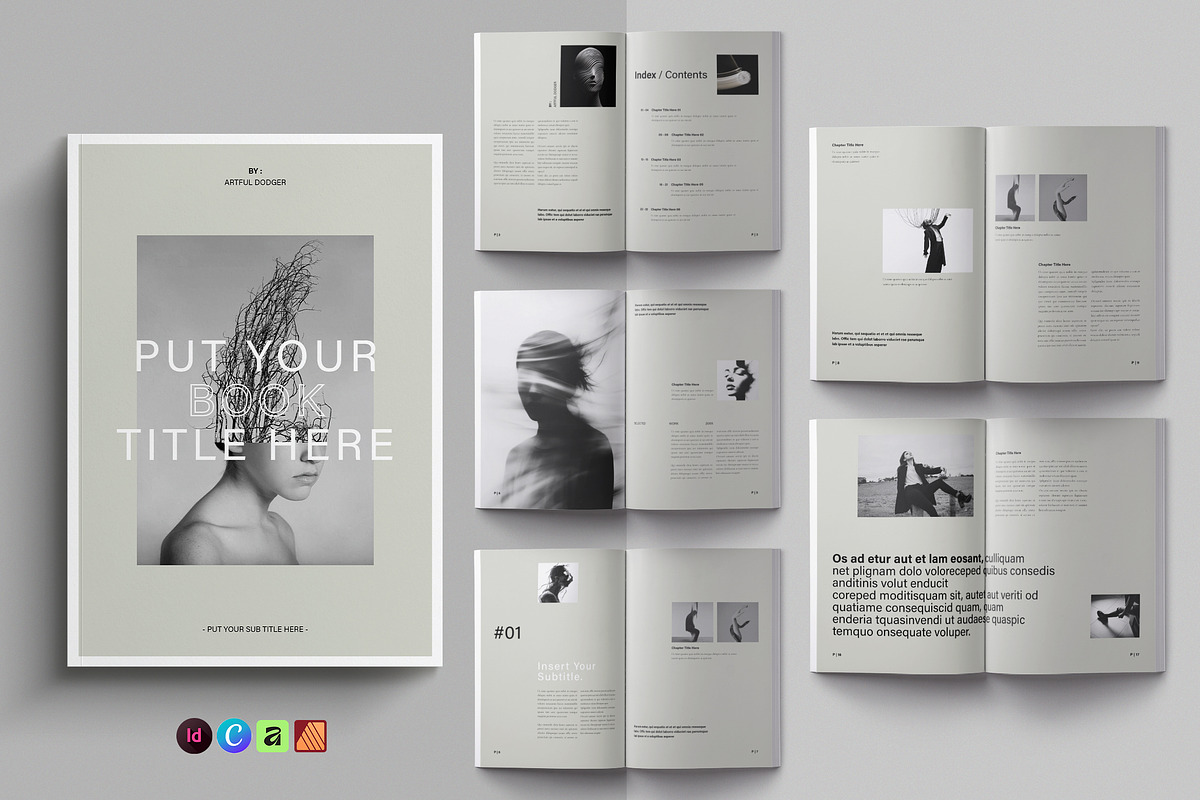 Book Title Layout Design Template, a Brochure Template by NorthPeak (Photo 1 of 16)