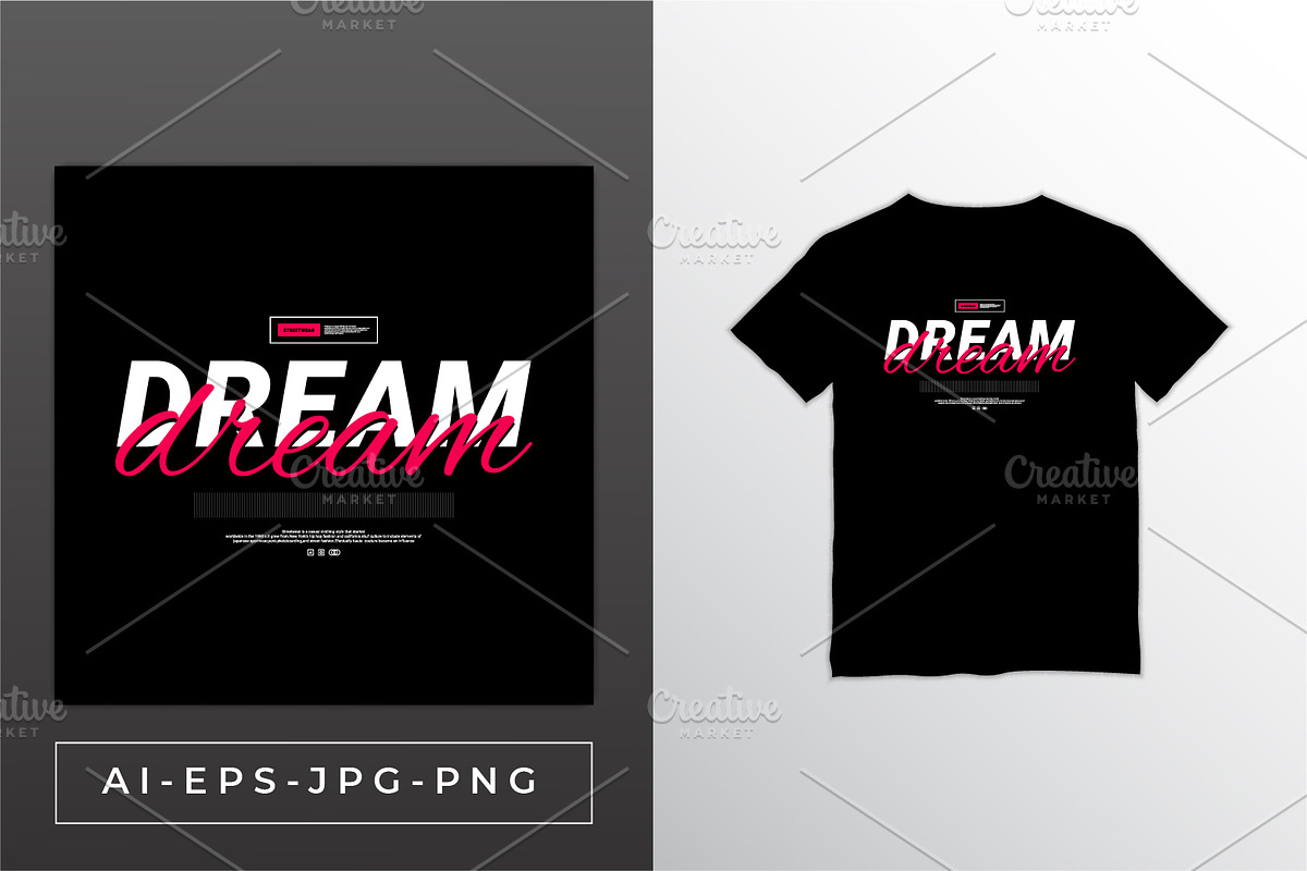 dream t-shirt design, a Background Graphic by Vervenaaa3