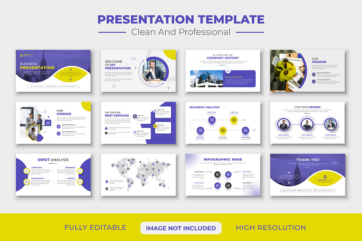 Corporate Marketing Plan Slides, a Presentation Template by pixelcreatx (Photo 1 of 5)