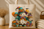 Halloween Birthday Party Clipart, a Seasonal Illustration by CreationArt (Thumbnail 2 of 7)