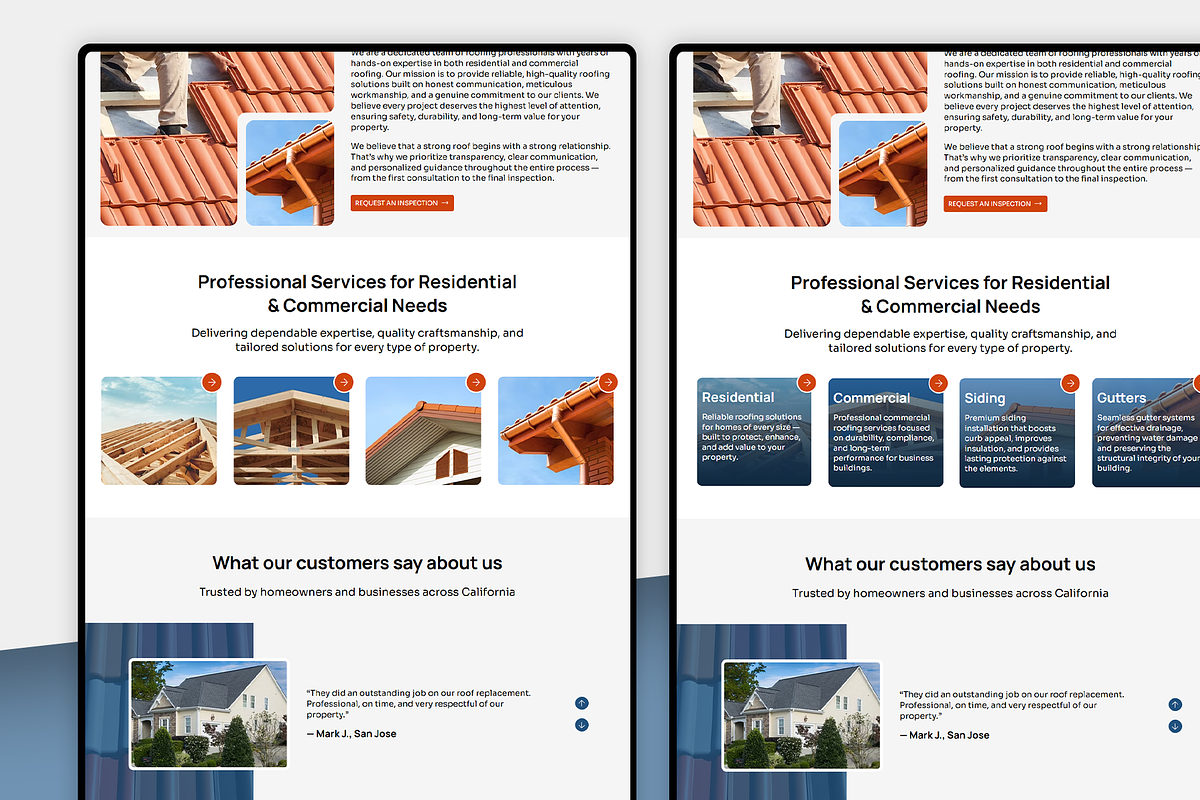 Roofing & Construction Website, a Wix Template by Kitteeh (Photo 8 of 17)