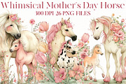 Whimsical Mother's Day Horse Clipart, an Illustration by Designworld (Thumbnail 1 of 8)
