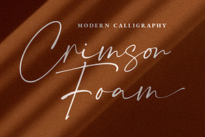 Crimson Foam Stylish Font