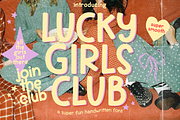 Lucky Girls Club Handwritten Sans, a Handwritten Font by Kaya Fonts (Thumbnail 1 of 25)