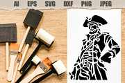 Stencils Pirate Captain, a Person Illustration by MARYCRAFTIRIA (Thumbnail 3 of 3)