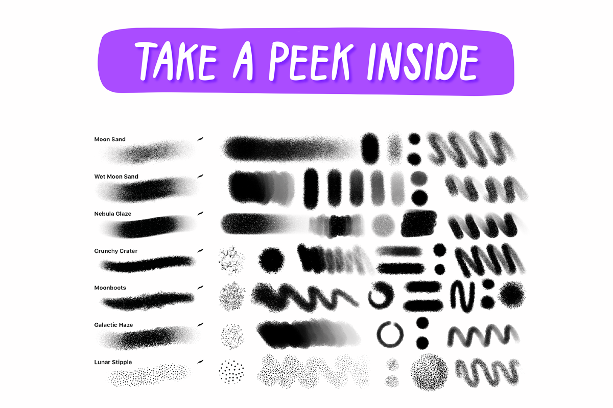 LUNAR NOISE - For Procreate, a Brushes & More by VisualTimmy (Photo 2 of 4)