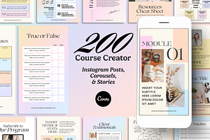 IRIS Course Creator Posts & Stories, a Social Media Template by Creatif Foundry