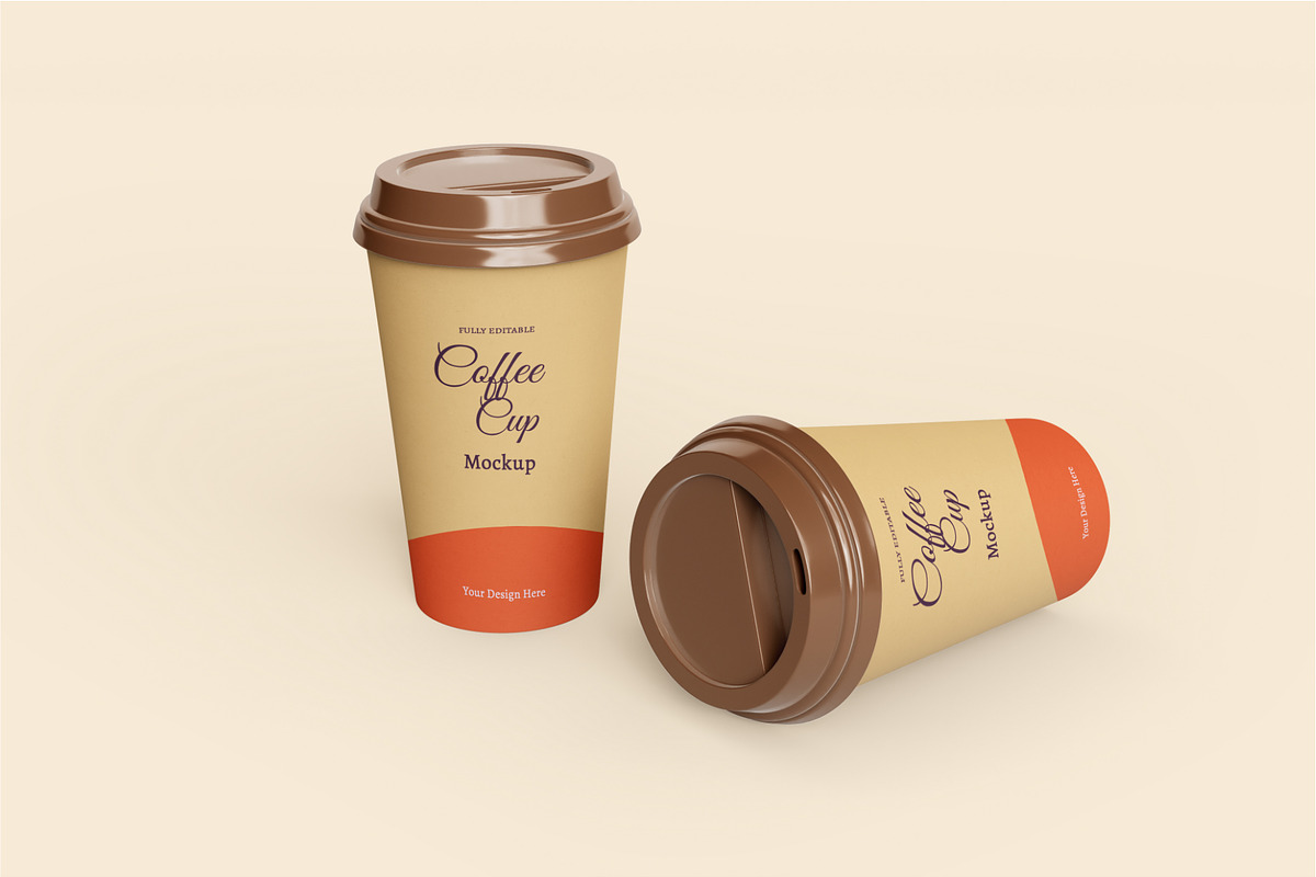 Coffee bag and coffee cup mockup, a Cups & Container Mockup by Runend (Photo 14 of 22)