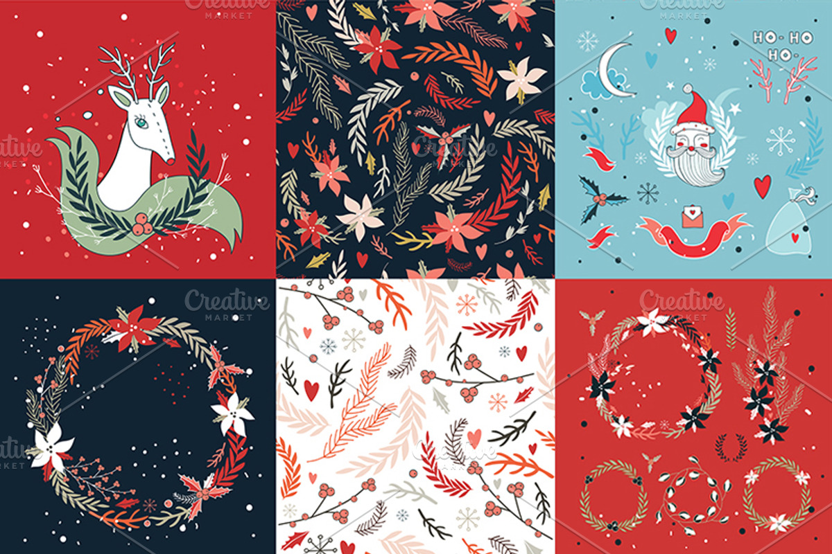 Christmas Mega Collection Hand Drawn, an Illustration by Anttoniu (Photo 4 of 5)