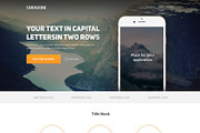 Chogori — Landing Page PSD, an App Template by KULISTOV (Thumbnail 2 of 2)