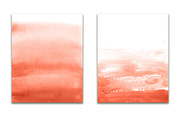 Coral ombre watercolor, a Texture Graphic by GraphicRain (Thumbnail 4 of 5)