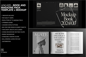 Book & Magazine Mockup (PSD) Bundle