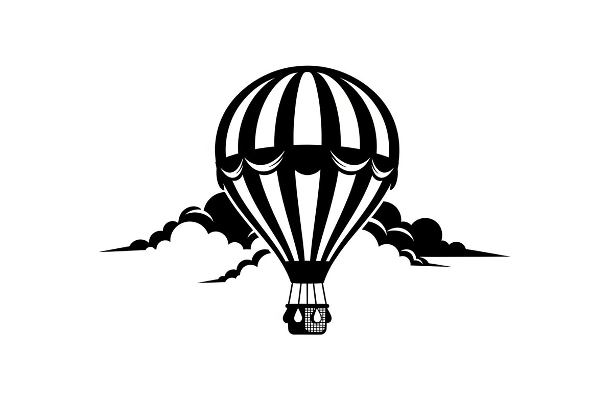 Hot Air Balloon Sky Bundle, an Illustration by yasushie (Photo 4 of 31)