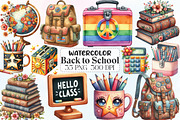 Back to School Png Retro School, an Illustration by CraftArtStudio (Thumbnail 1 of 6)
