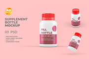 Pill Bottle Mockup – 03 PSD, a Packaging Mockup by Adstart (Thumbnail 1 of 5)