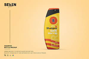 Shampoo Bottle Mockup, a Household Mockup by Se٧enStudio