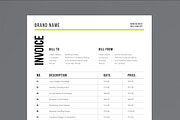 Minimal Professional Invoice Design, a Stationery Template by MightyDesign (Thumbnail 4 of 8)