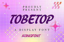 Tobetop - A Display Font
