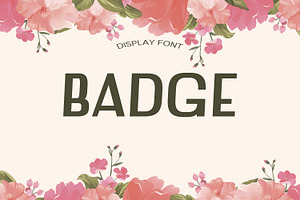 Badge Summer Font