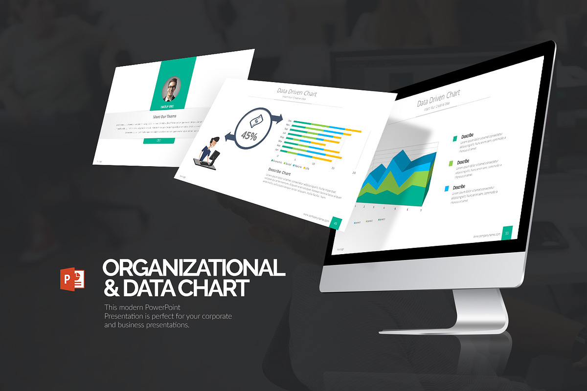 Organizational & Data Chart, a Presentation Template by Stock Shape (Photo 1 of 8)