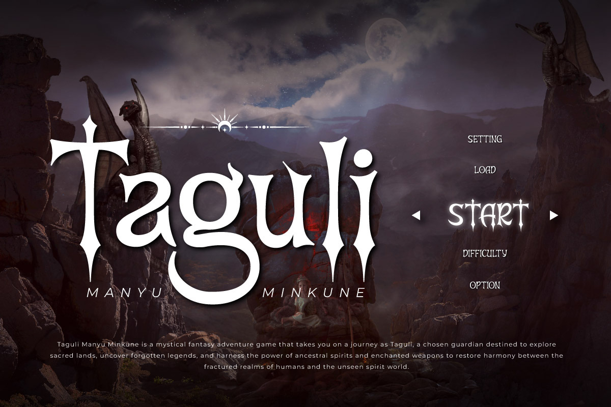 Age Of Taclmat - Fantasy Game Font, a Serif Font by twinstd (Photo 2 of 9)