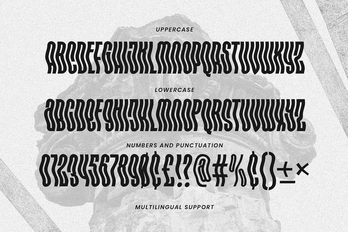 Hipnouma - Wavy Style, a Sans Serif Font by Arterfak Project (Photo 11 of 13)